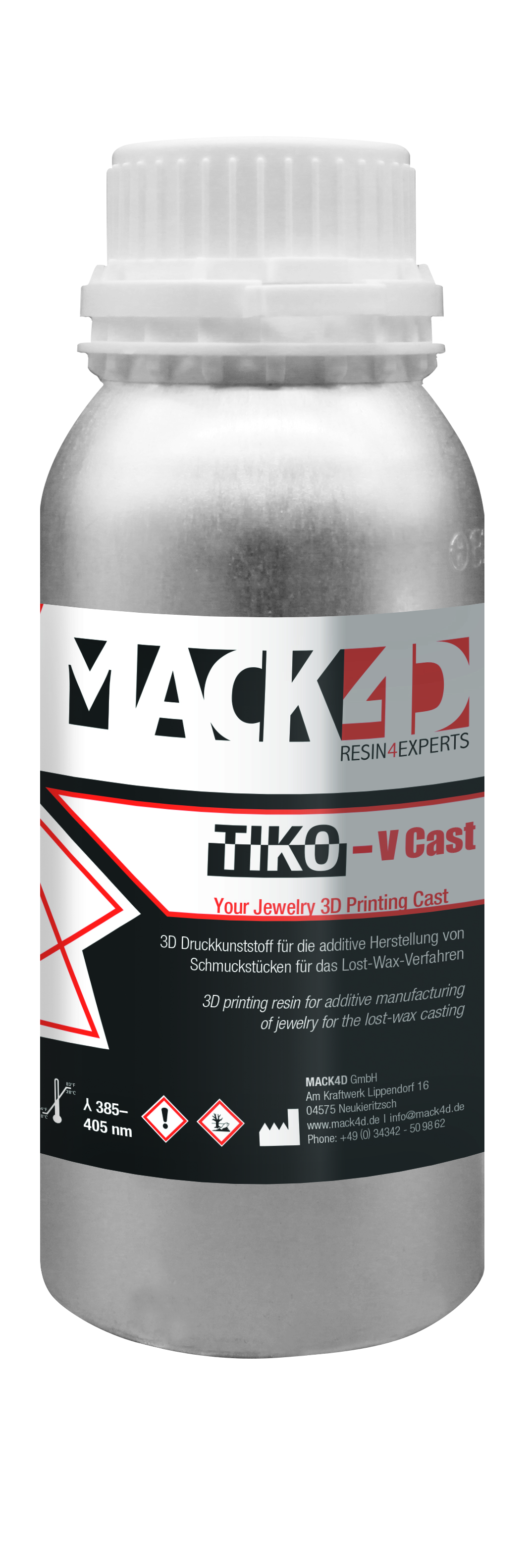 TIKO-V Cast – 3D-Druckharz für aschefreien Schmuckguss (385–405 nm) TIKO-V Cast – 3D-Druckharz für aschefreien Schmuckguss (385–405 nm)